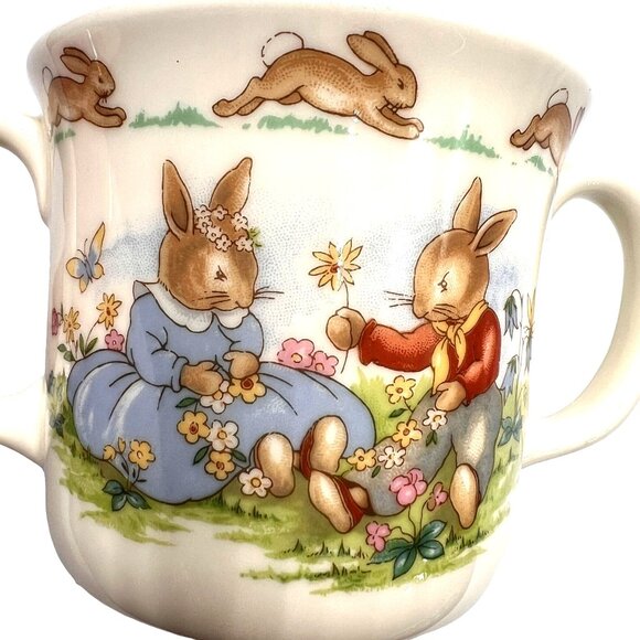 Vintage 1993 Royal Doulton Bunnykins Two-Handle English Mug Children Special Ed. - Picture 7 of 7